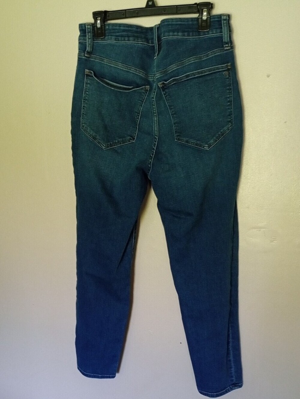 Madewell Skinny High-Rise Chunky Jeans in Blue Wash Denim - Picture 2 of 8